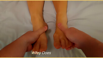 Wifey'S Foot Fetish Gets Satisfied In Homemade Video