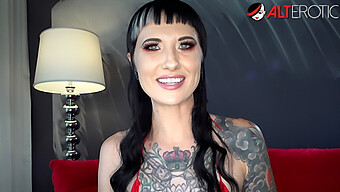 Petite Brunette With Tattoos Reveals Her Ink In High Definition