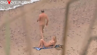 Public Sex With A Busty Mature Woman On The Beach