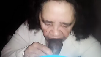 Granny With No Teeth Enjoys Big Black Cock In Homemade Porn