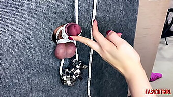 Busting Balls In A Homemade Glory Hole