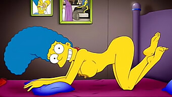 Marge'In Yoğun Anal Zevki Ve Patlayıcı Sıvazlama Içeren Hentai Animasyonu