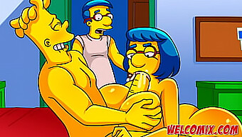 Barty Gets Intimate With A Cartoon Mom In This Steamy Simptoons Video