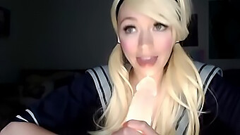 Petite Cosplayer Enjoys Oral Sex And Toys