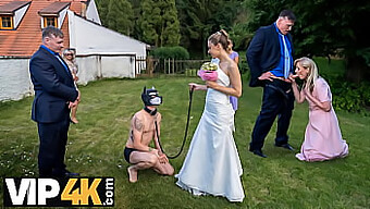 Lovely Bride Lucia Sendero In Kinky Outdoor Ceremony